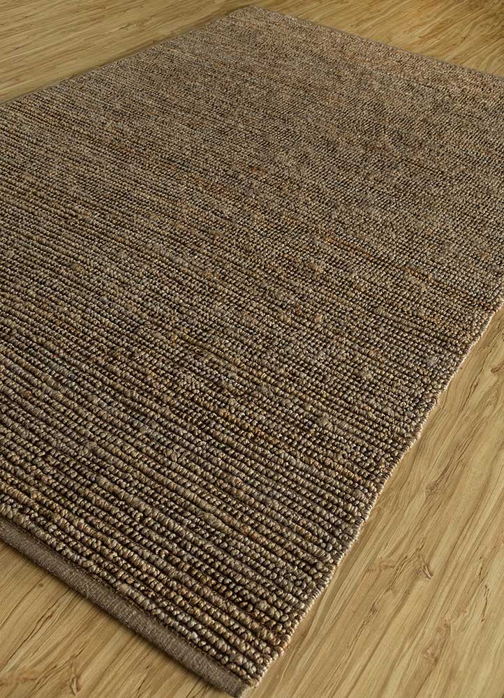 nomadic threads beige and brown jute and hemp Flat Weaves Rug - FloorShot