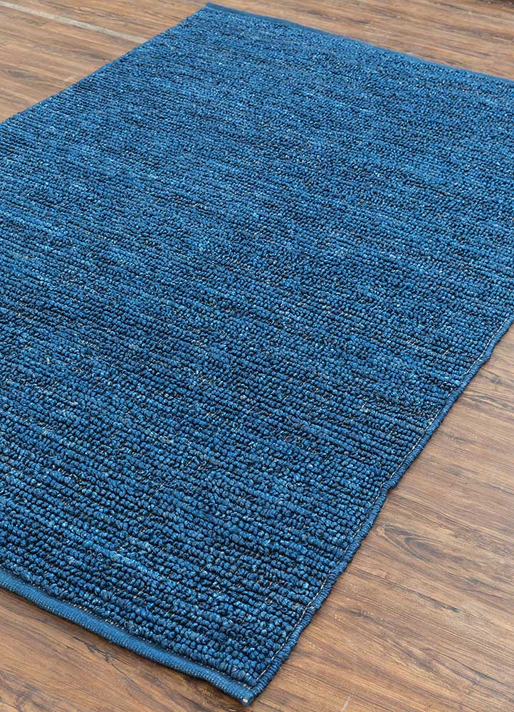 nomadic threads blue jute and hemp Flat Weaves Rug - FloorShot