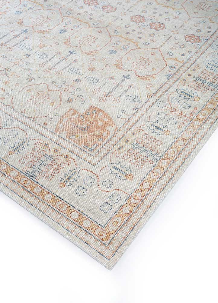 erbe grey and black wool Hand Knotted Rug - FloorShot