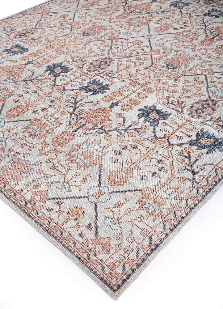 erbe ivory wool Hand Knotted Rug - FloorShot