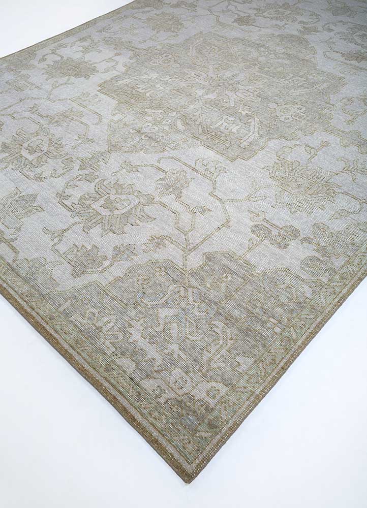 erbe grey and black wool Hand Knotted Rug - FloorShot