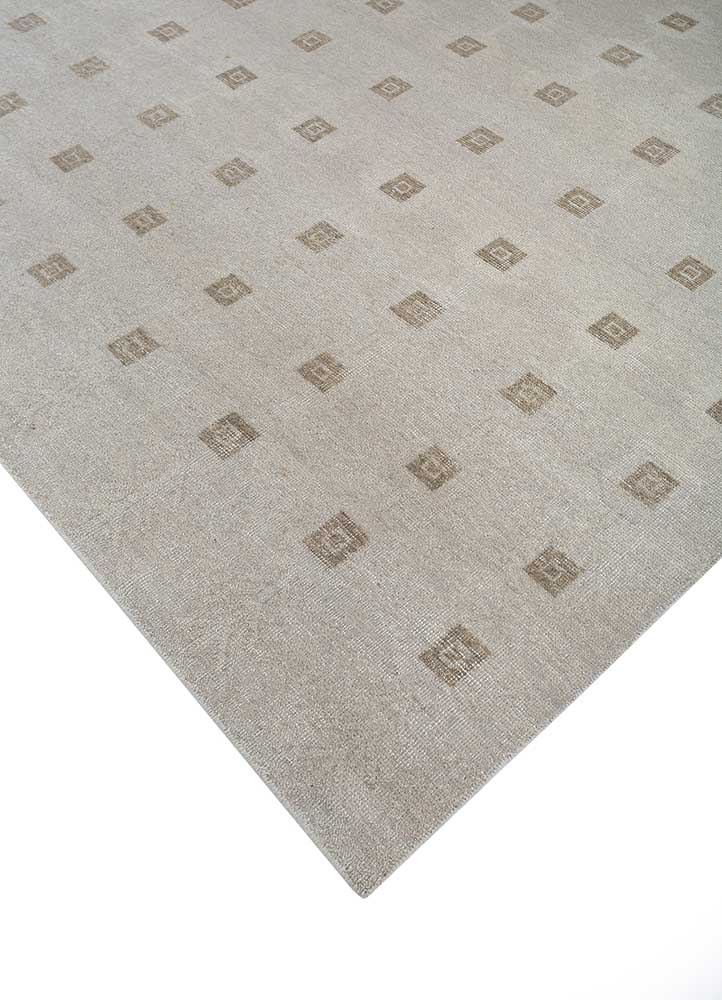 erbe ivory wool Hand Knotted Rug - FloorShot