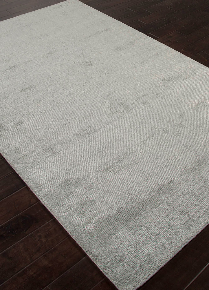 basis grey and black wool and viscose Hand Loom Rug - FloorShot