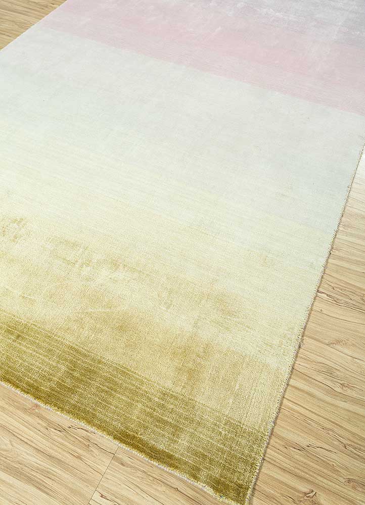 basis pink and purple viscose Hand Loom Rug - FloorShot