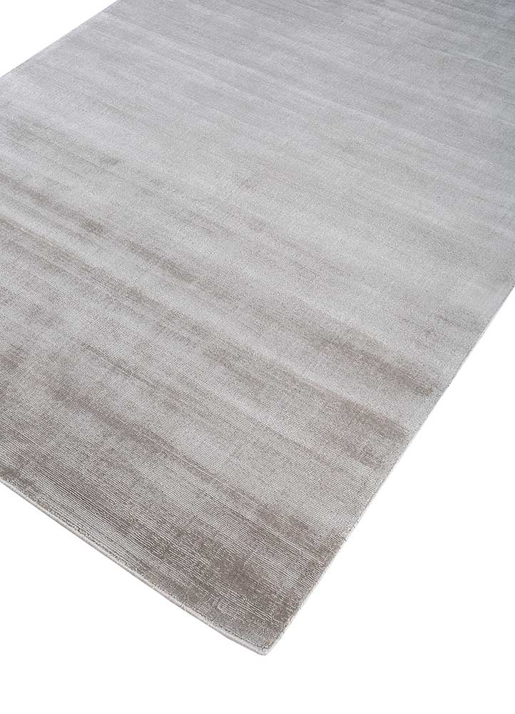 basis beige and brown viscose Hand Loom Rug - FloorShot
