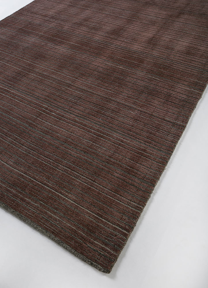 basis beige and brown wool and bamboo silk Hand Loom Rug - FloorShot basis beige and brown wool and bamboo silk Hand Loom Rug - FloorShot