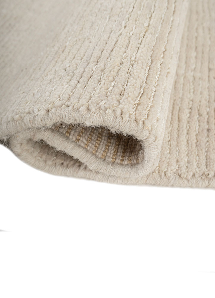 contour ivory wool Hand Loom Rug - FloorShot