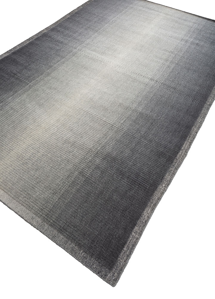 jean grey and black wool Hand Loom Rug - FloorShot