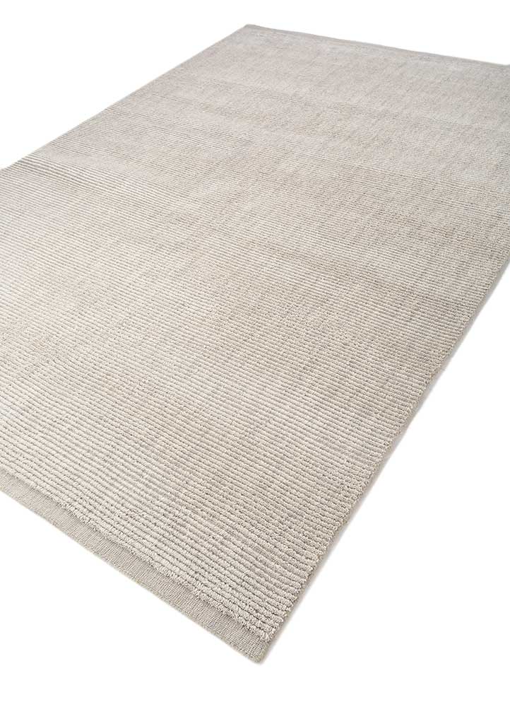 acar grey and black wool Hand Loom Rug - FloorShot