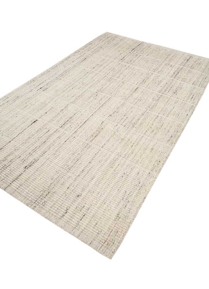 acar ivory wool Hand Loom Rug - FloorShot