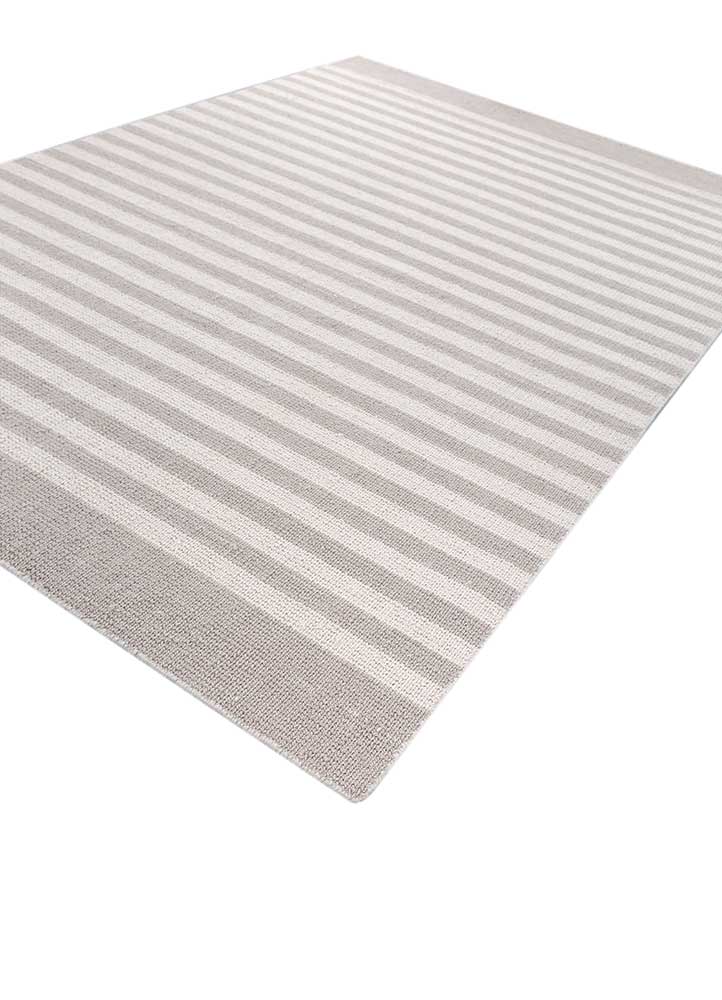 acar grey and black wool Hand Loom Rug - FloorShot