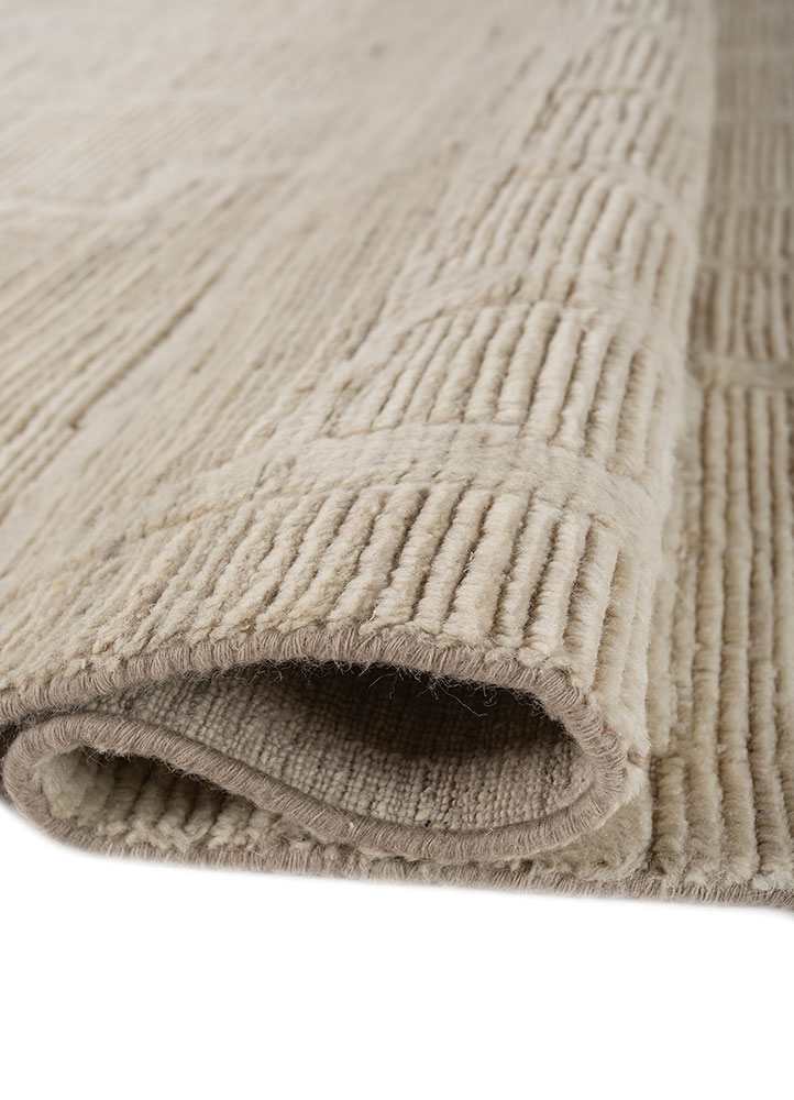 contour ivory wool Flat Weaves Rug - FloorShot