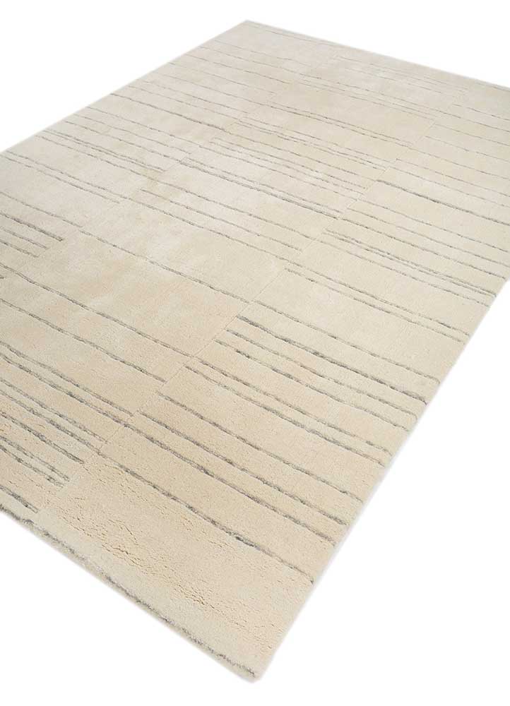 contour ivory wool Hand Loom Rug - FloorShot contour ivory wool Hand Loom Rug - FloorShot