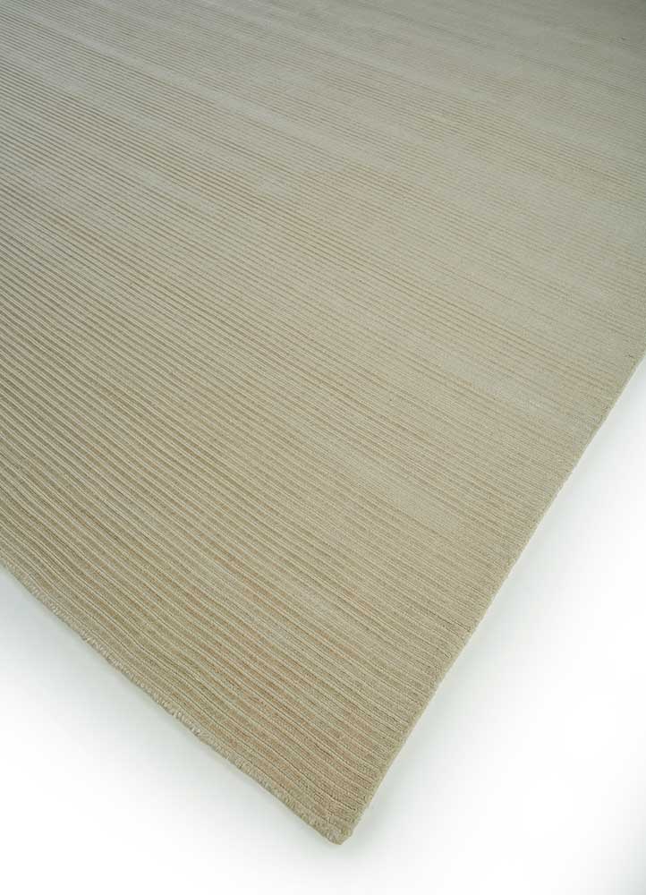 basis ivory wool and viscose Hand Loom Rug - FloorShot