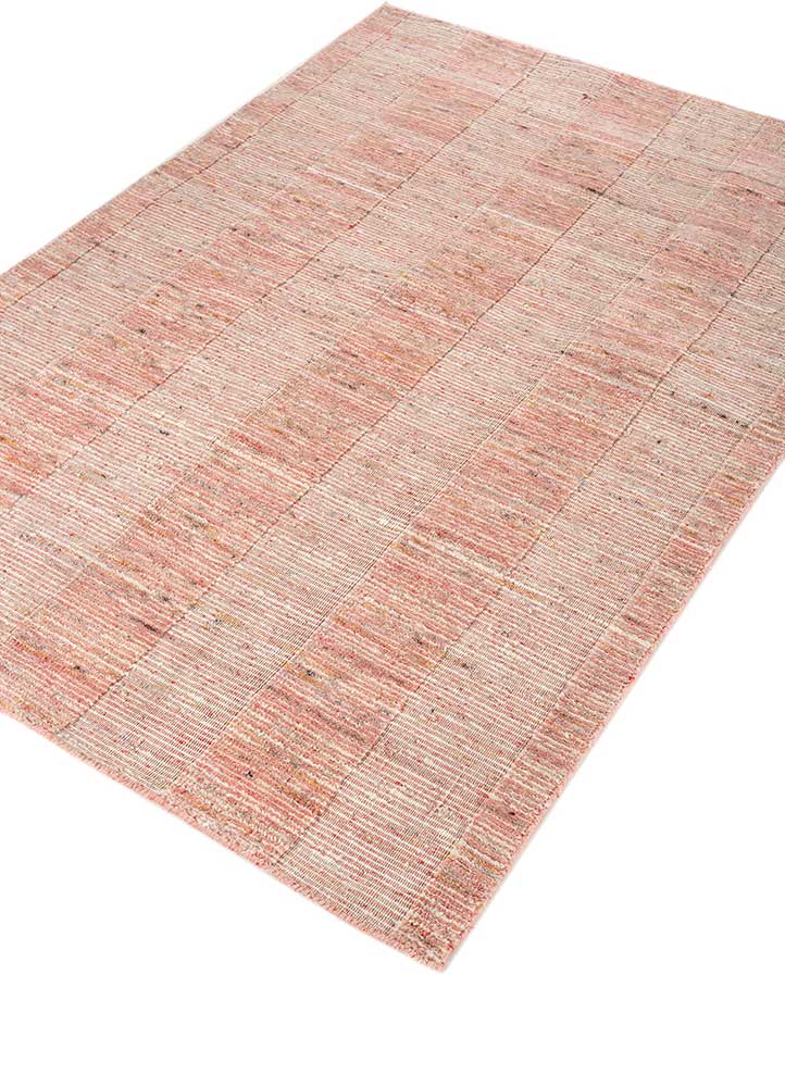 acar beige and brown wool and viscose Hand Loom Rug - FloorShot