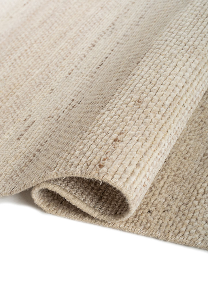 aprezo beige and brown afghan wool Hand Knotted Rug - FloorShot