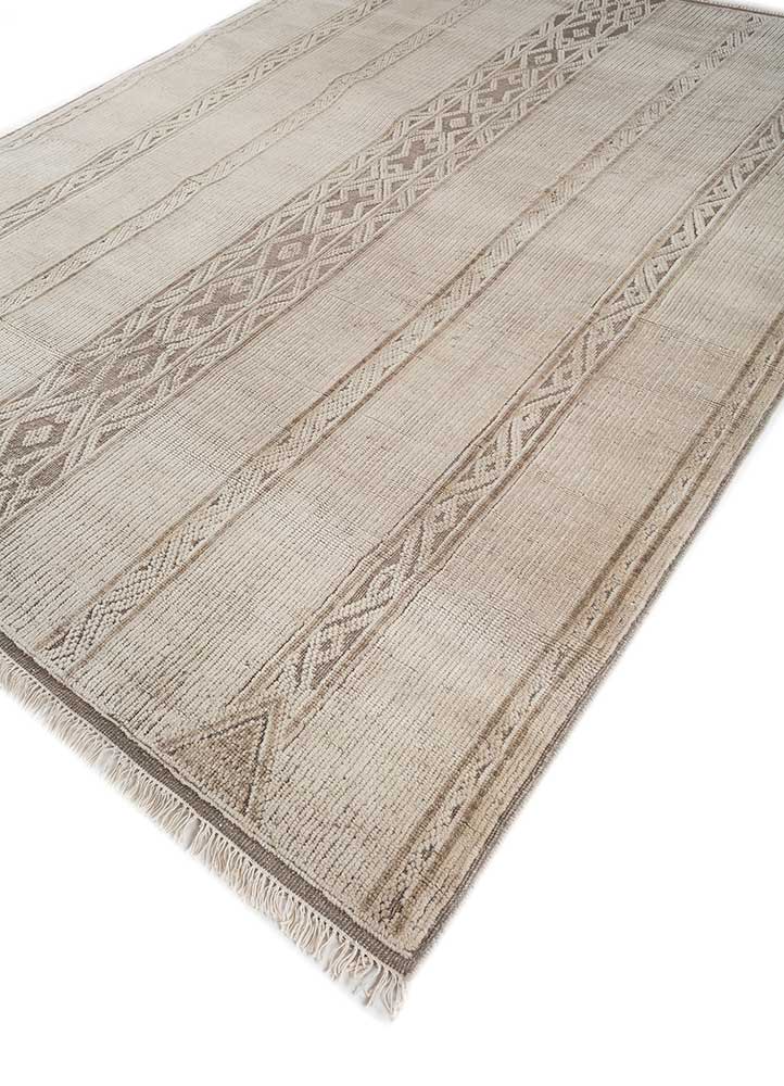 thyme ivory wool Hand Knotted Rug - FloorShot