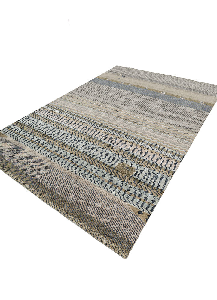 savana blue wool Hand Knotted Rug - FloorShot savana blue wool Hand Knotted Rug - FloorShot