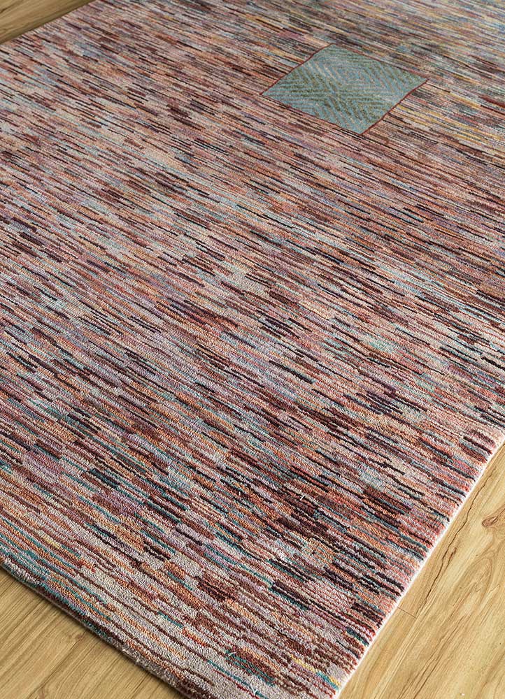 freedom manchaha beige and brown wool and bamboo silk Hand Knotted Rug - FloorShot