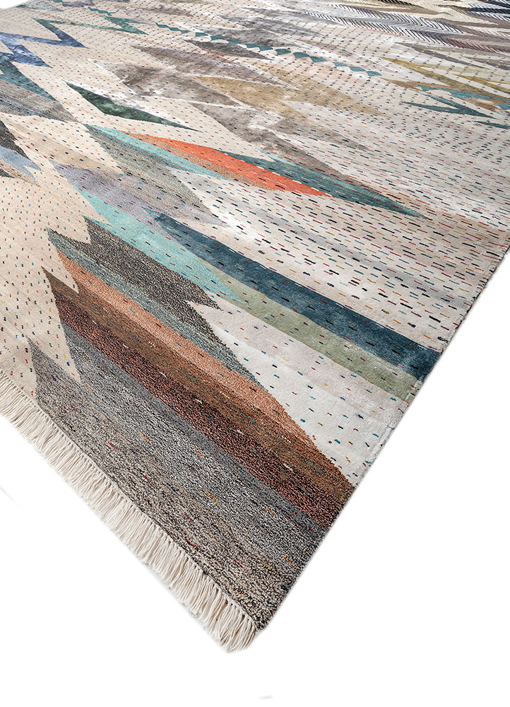 freedom manchaha ivory wool and bamboo silk Hand Knotted Rug - FloorShot freedom manchaha ivory wool and bamboo silk Hand Knotted Rug - FloorShot