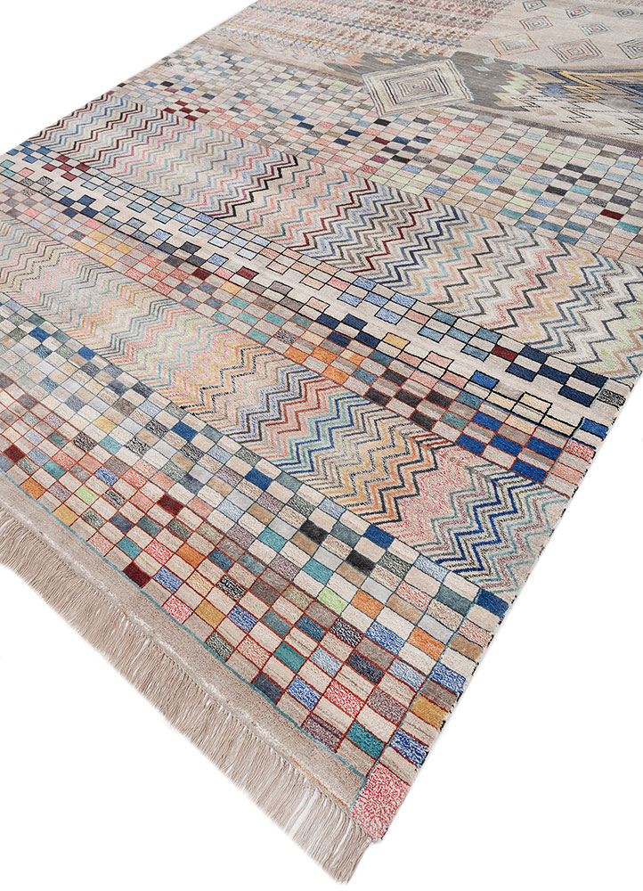 freedom manchaha ivory wool and bamboo silk Hand Knotted Rug - FloorShot freedom manchaha ivory wool and bamboo silk Hand Knotted Rug - FloorShot