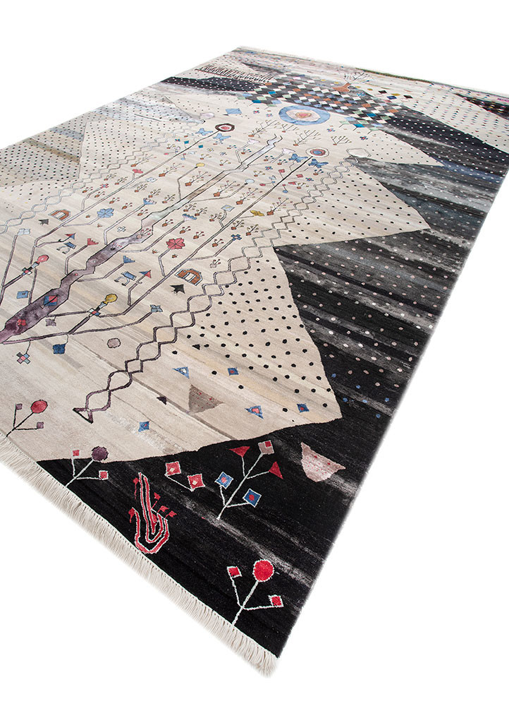 freedom manchaha ivory wool and bamboo silk Hand Knotted Rug - FloorShot freedom manchaha ivory wool and bamboo silk Hand Knotted Rug - FloorShot