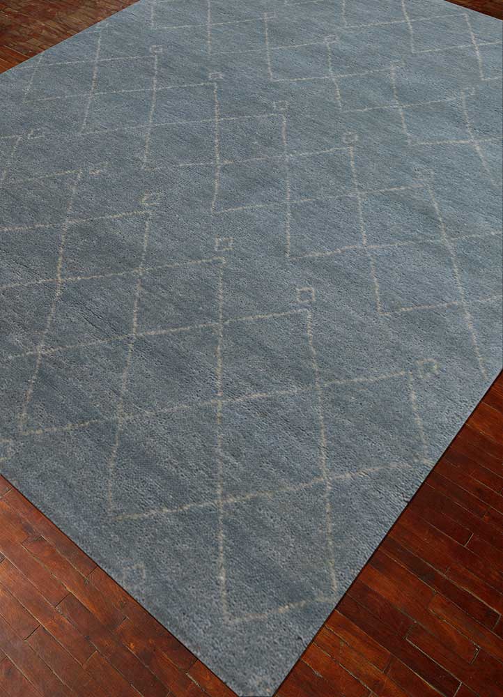 zuri green wool Hand Knotted Rug - FloorShot zuri green wool Hand Knotted Rug - FloorShot