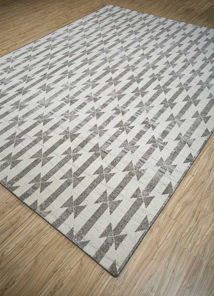 clan ivory wool Hand Knotted Rug - FloorShot