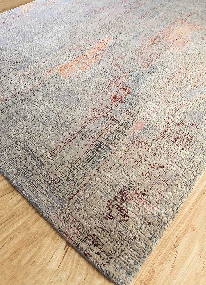 uvenuti ivory wool and bamboo silk Hand Knotted Rug - FloorShot