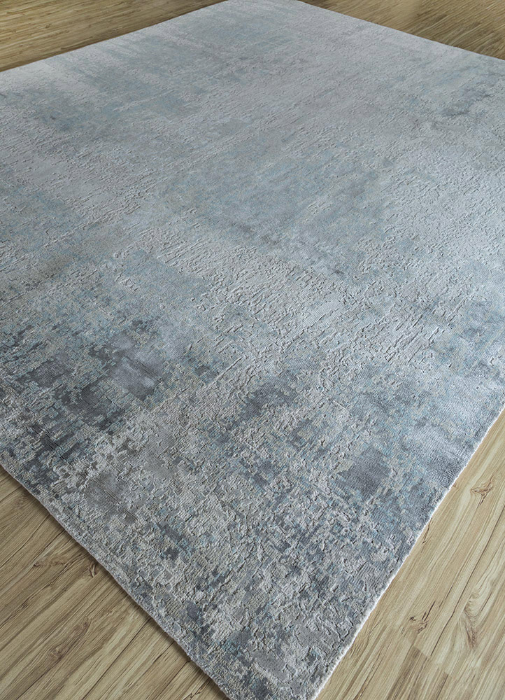 uvenuti ivory wool and bamboo silk Hand Knotted Rug - FloorShot