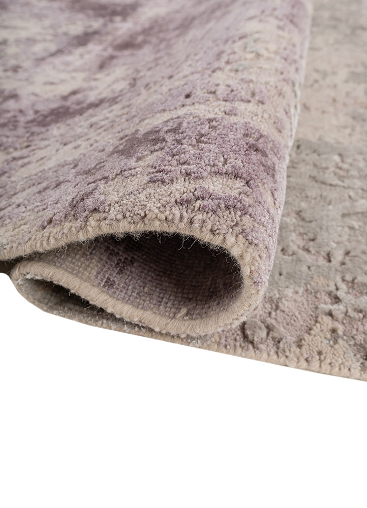 uvenuti ivory wool and bamboo silk Hand Knotted Rug - FloorShot uvenuti ivory wool and bamboo silk Hand Knotted Rug - FloorShot