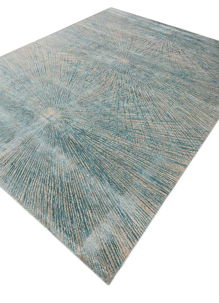 uvenuti beige and brown wool and bamboo silk Hand Knotted Rug - FloorShot