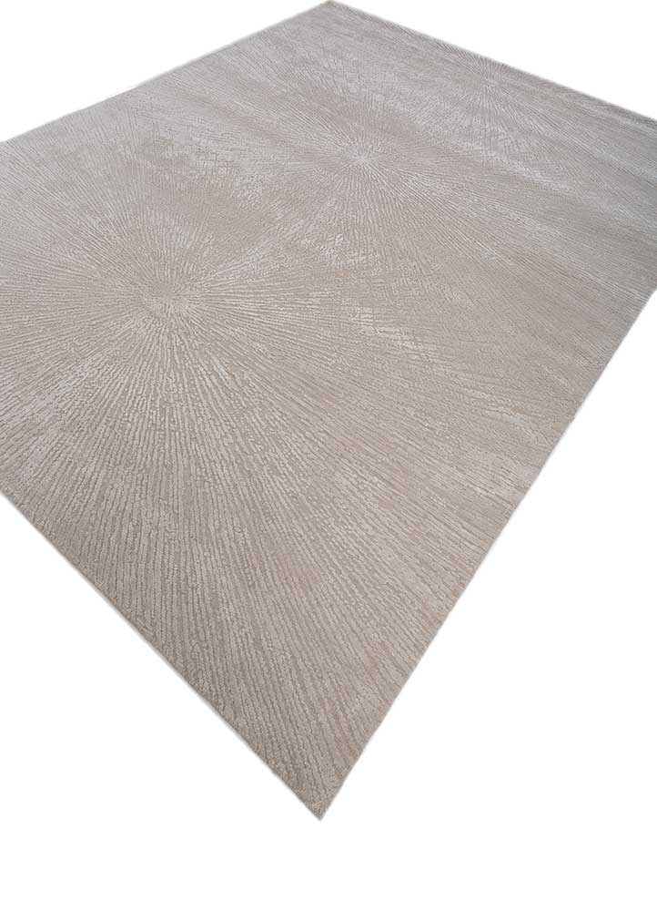 uvenuti ivory wool and bamboo silk Hand Knotted Rug - FloorShot