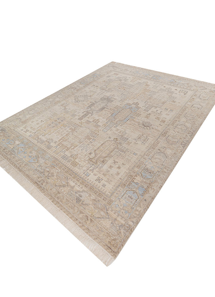 savana ivory wool Hand Knotted Rug - FloorShot savana ivory wool Hand Knotted Rug - FloorShot