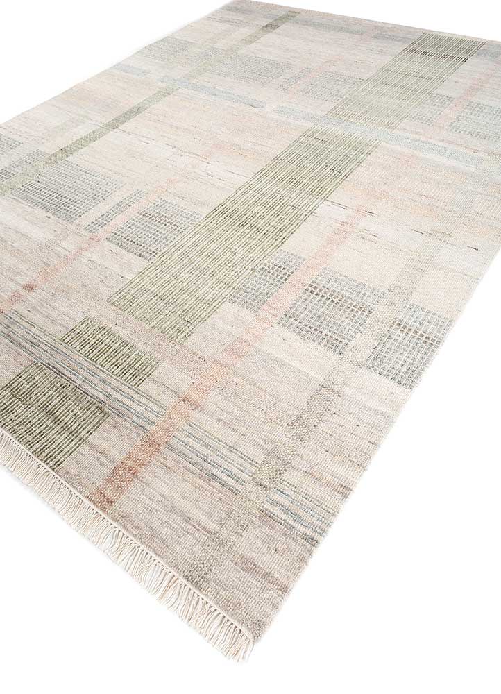 blythe ivory afghan wool Hand Knotted Rug - FloorShot