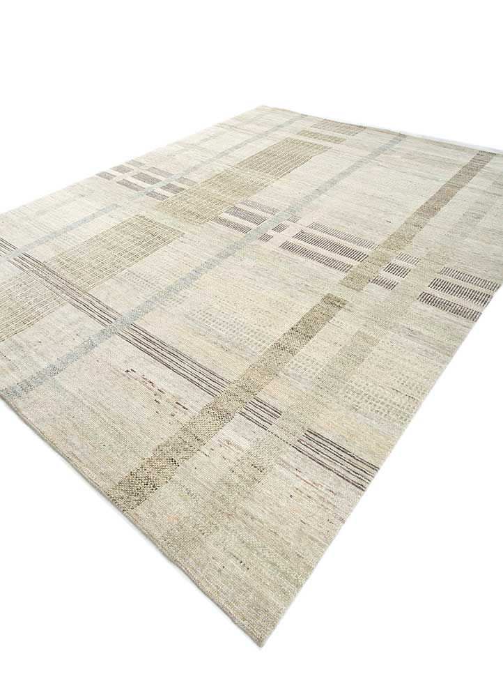 blythe green afghan wool Hand Knotted Rug - FloorShot