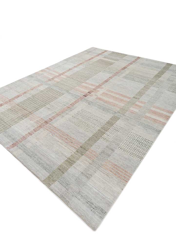 blythe ivory afghan wool Hand Knotted Rug - FloorShot