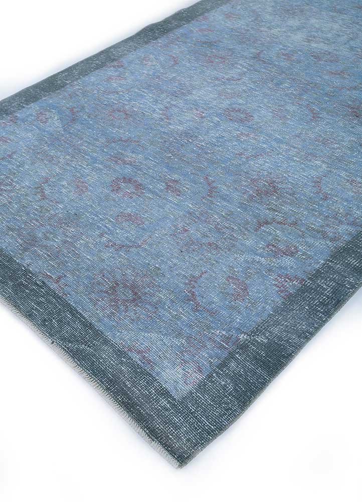 lacuna blue wool Hand Knotted Rug - FloorShot lacuna blue wool Hand Knotted Rug - FloorShot