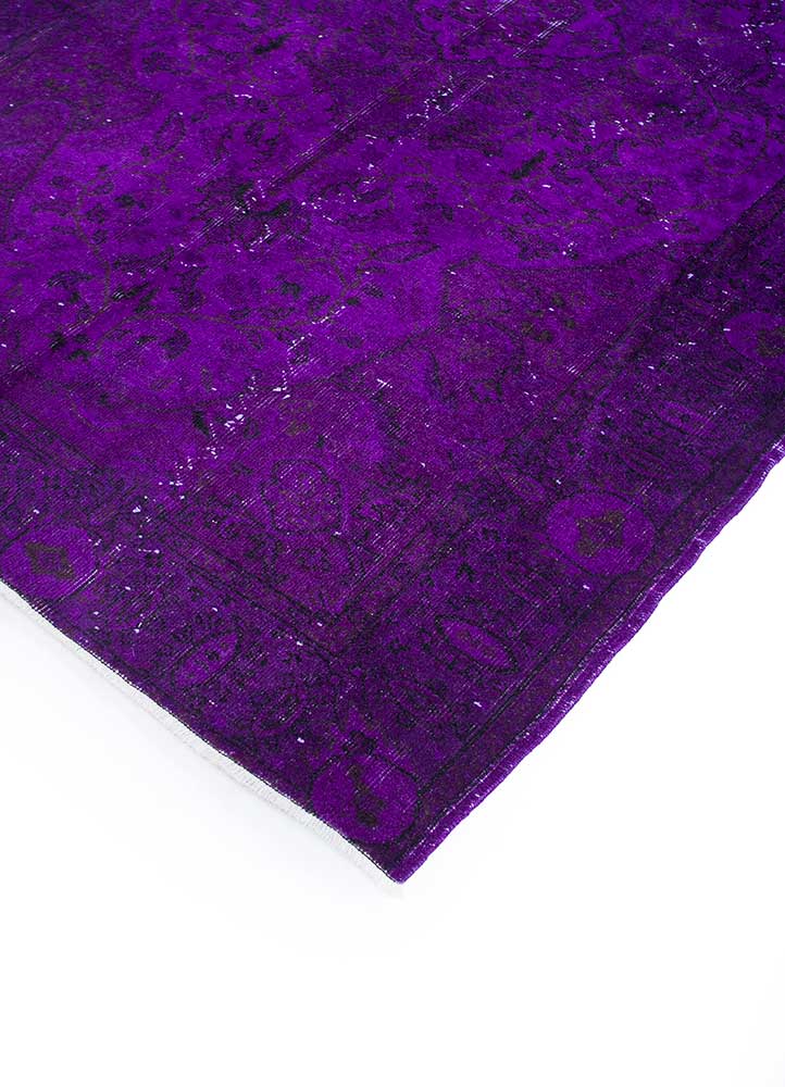 lacuna pink and purple wool Hand Knotted Rug - FloorShot