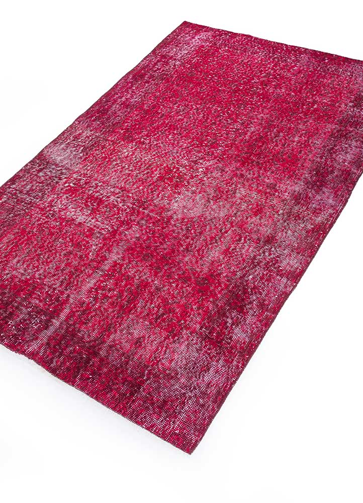 lacuna red and orange wool Hand Knotted Rug - FloorShot