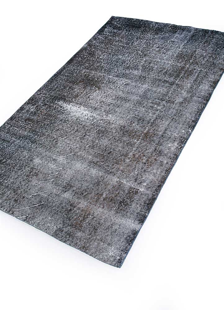 lacuna grey and black wool Hand Knotted Rug - FloorShot