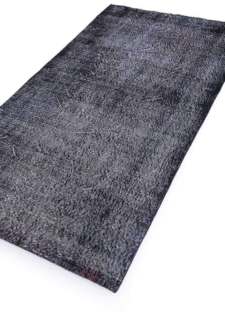 lacuna grey and black wool Hand Knotted Rug - FloorShot