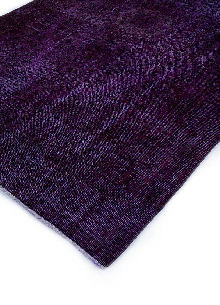 lacuna pink and purple wool Hand Knotted Rug - FloorShot