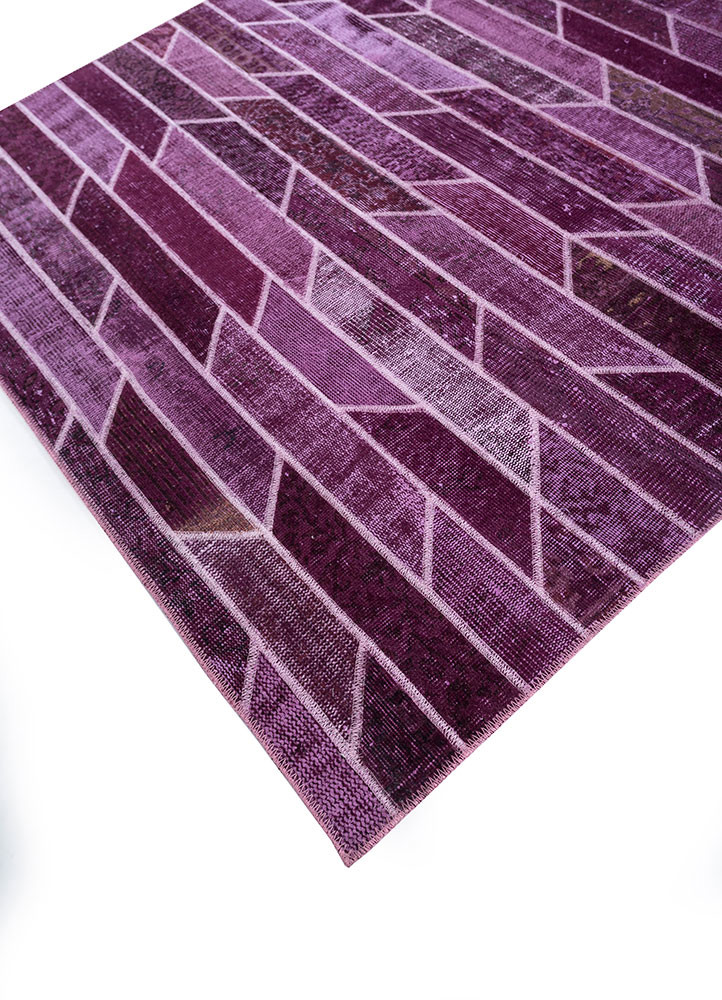 provenance pink and purple wool Hand Knotted Rug - FloorShot provenance pink and purple wool Hand Knotted Rug - FloorShot