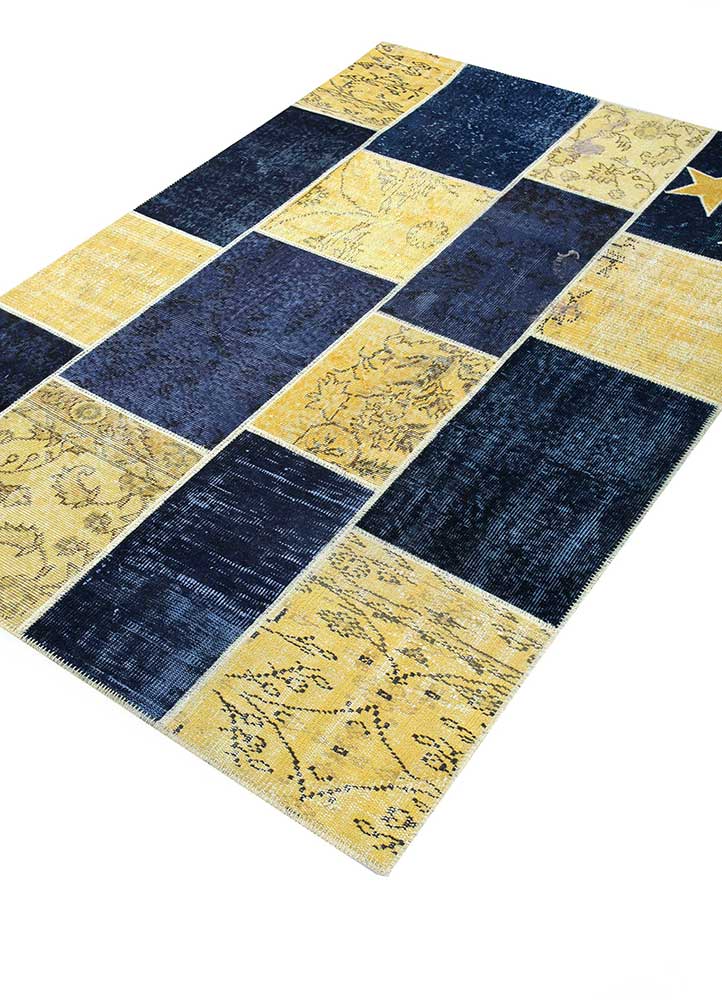 provenance gold wool Hand Knotted Rug - FloorShot