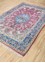 aalam blue wool Hand Knotted Rug - FloorShot aalam blue wool Hand Knotted Rug - FloorShot