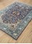 aalam blue wool Hand Knotted Rug - FloorShot aalam blue wool Hand Knotted Rug - FloorShot