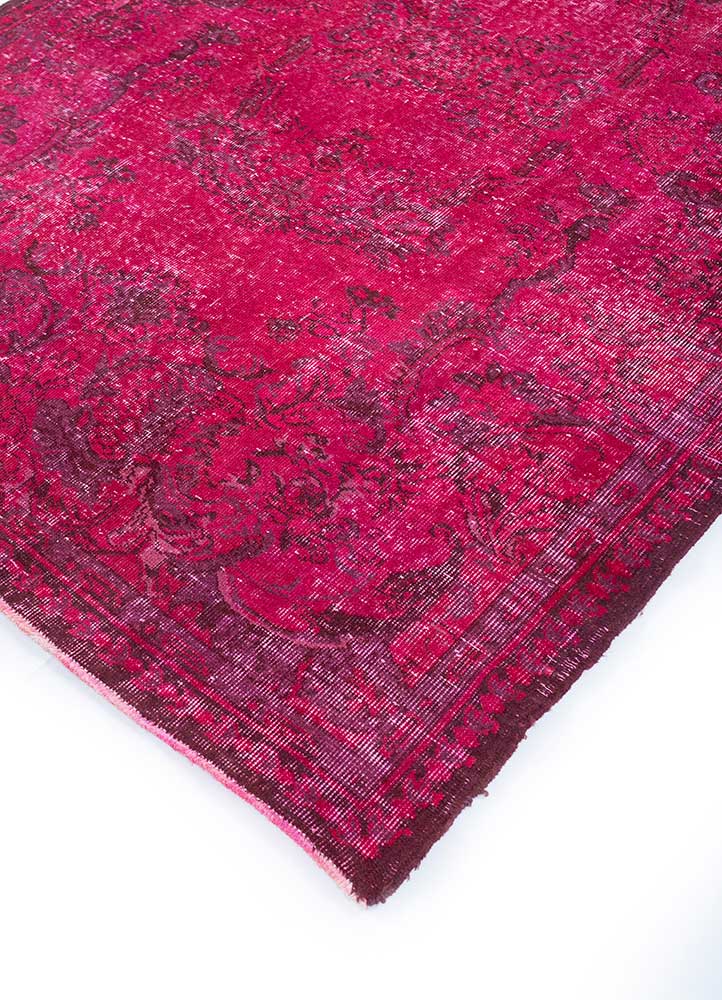 lacuna pink and purple wool Hand Knotted Rug - FloorShot