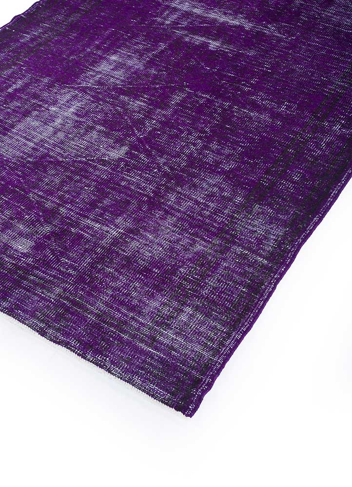 lacuna pink and purple wool Hand Knotted Rug - FloorShot