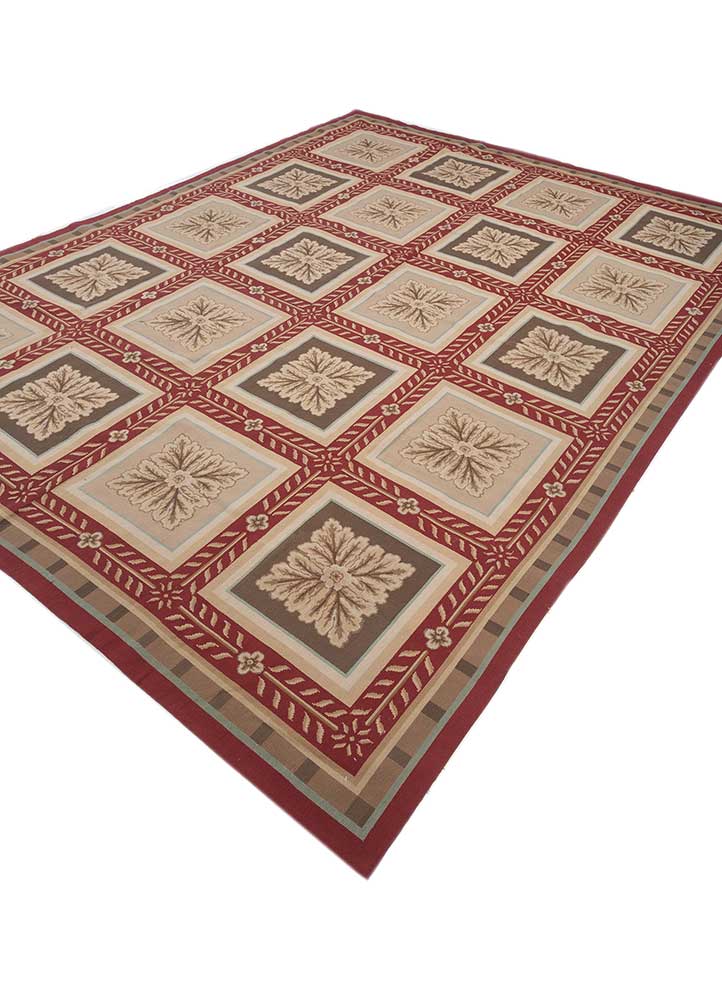 aprezo red and orange cotton  Rug - FloorShot